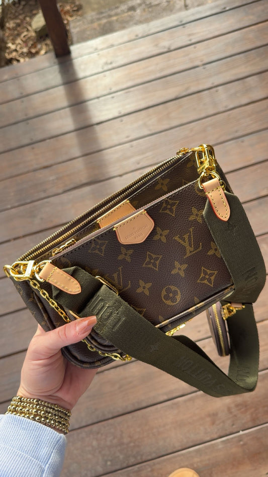 3pc Shoulder Purse (Green)