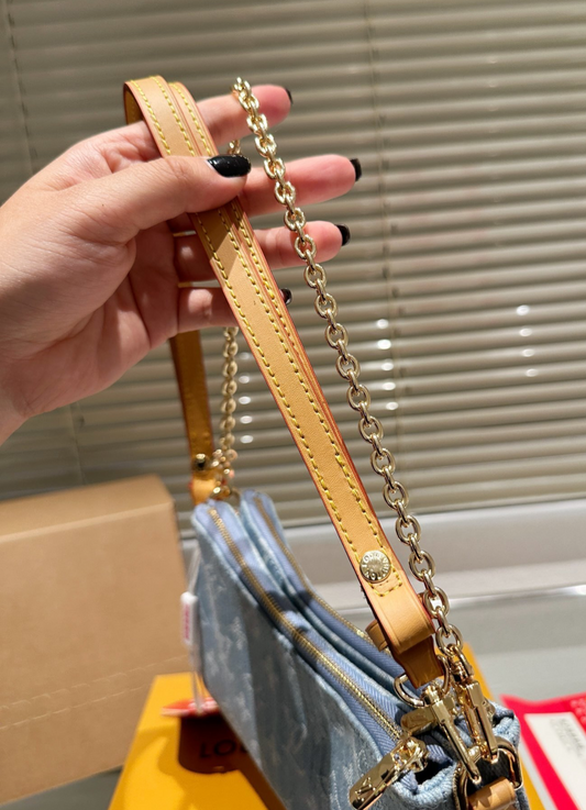 Denim Shoulder Purse