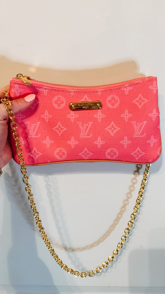 Bright Pink Denim Luxe