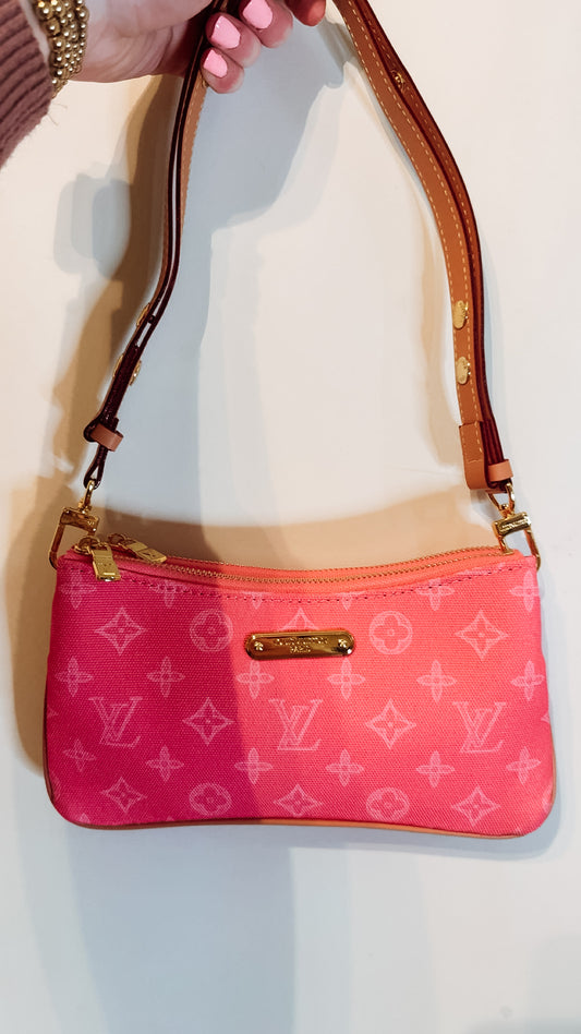 Bright Pink Denim Luxe