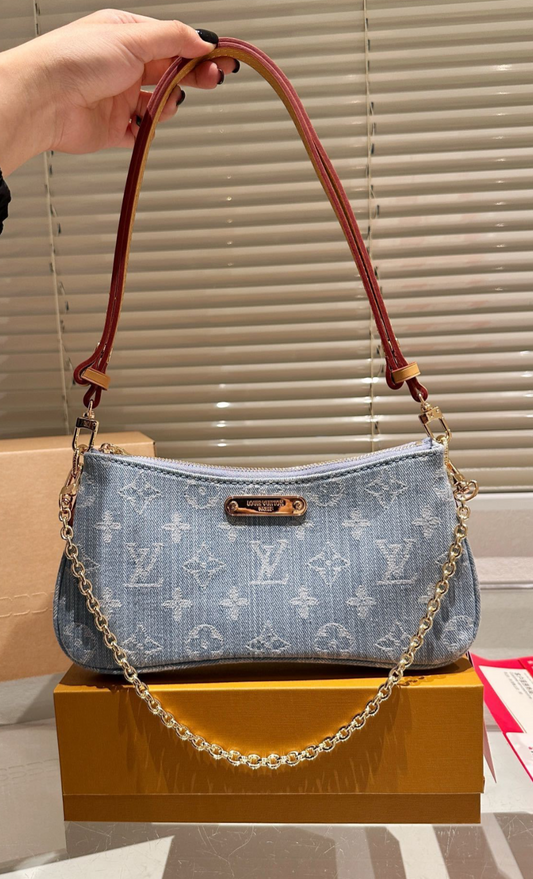 Denim Shoulder Purse